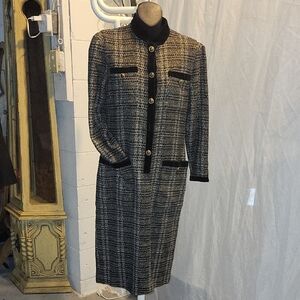 Elegant, Vintage, Classic Tweed, Canadian Designer - Donna Elana